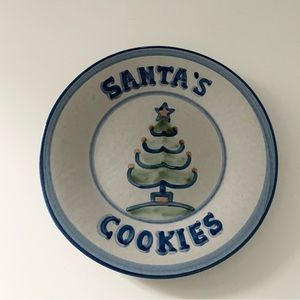 Santa’s Cookies Plate by MA Hadley